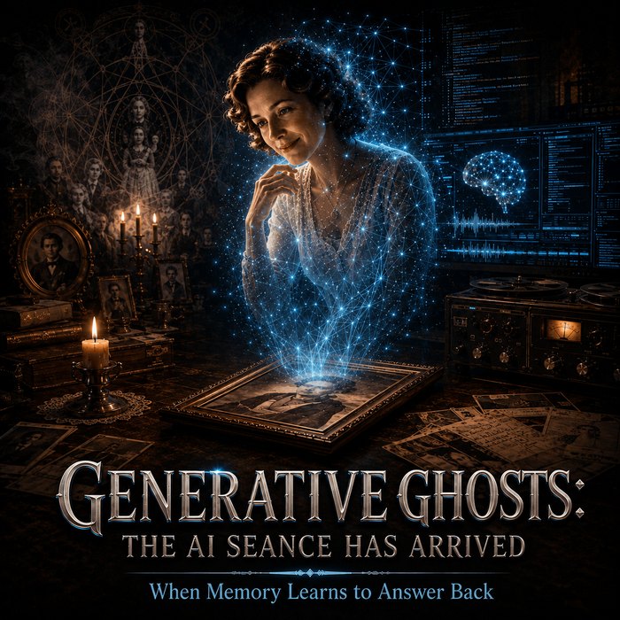 Artwork for Generative Ghosts: The AI Séance Has Arrived